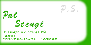 pal stengl business card